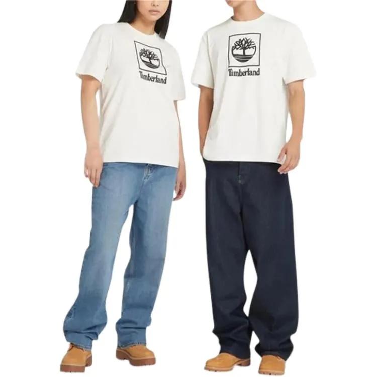 Timberland SS24 T Shirt Unisex Vintage White (Unisex) T-Shirts A41G5 CM9