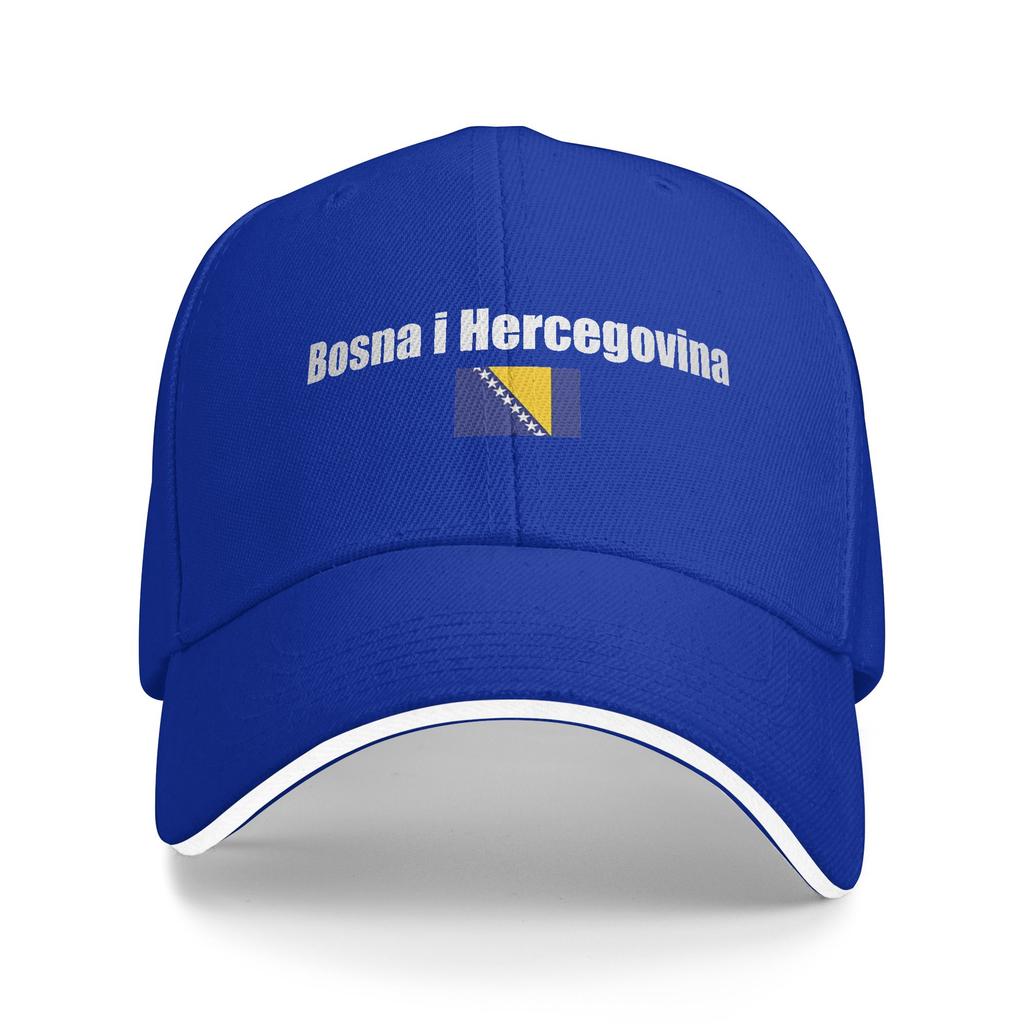 Bosnia And Herzegovina Flag Baseball Cap  Summer Casual Trucker Hat For Unisex Outdoor Sports Sun Snapback Cap