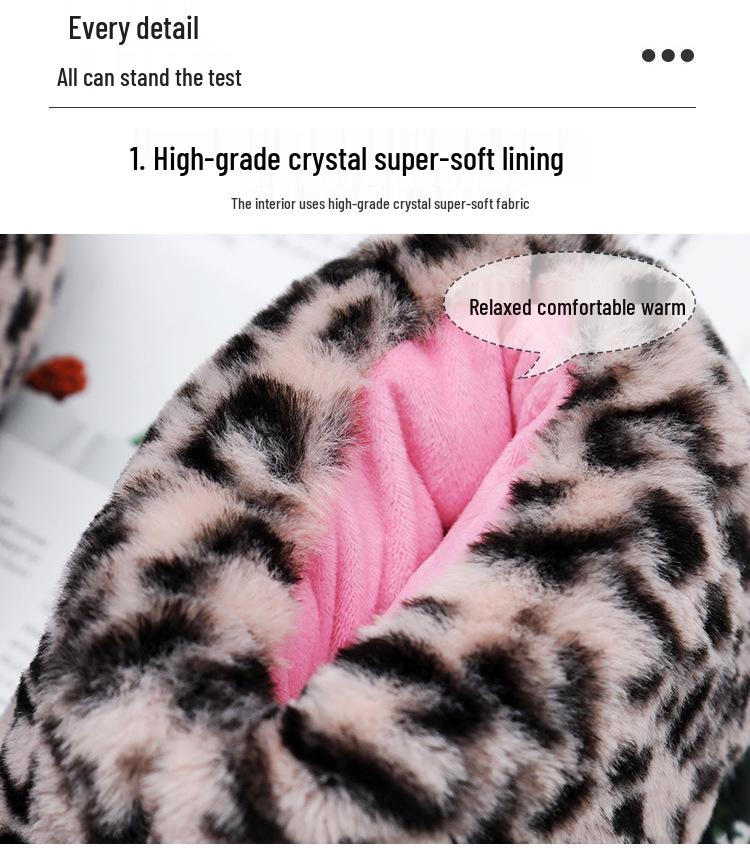 Уютные осенне-зимние плюшевые тапочки в виде животных - Супермягкий флис, Толстые и теплые