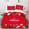 Christmas - Style Digital Printed Duvet Kit - Polyester - Bedroom Decor -1 Bed Cover +2 Pillowcases (no Pillow Core)