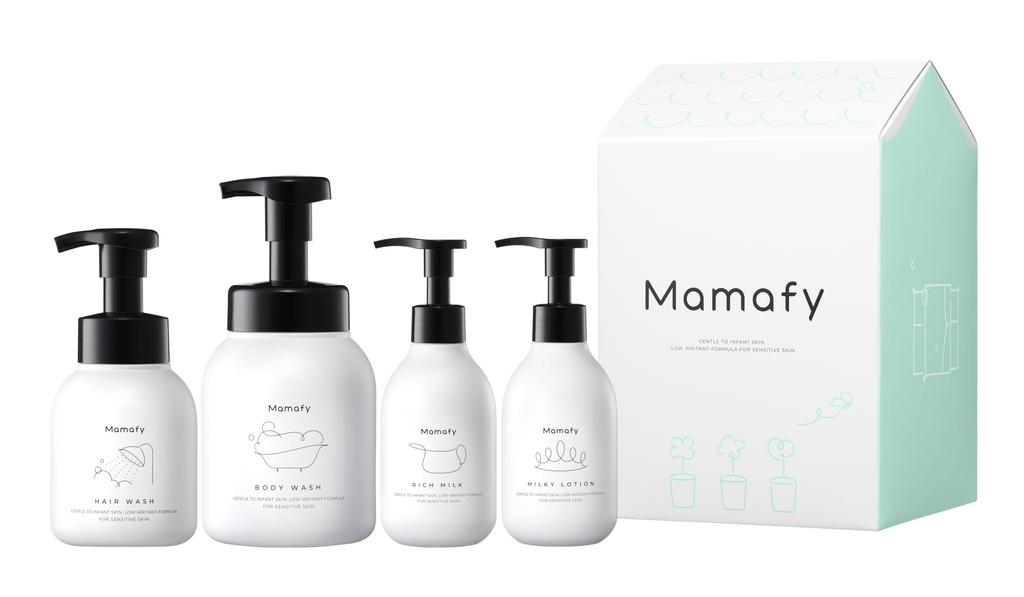 Mamafy Gift Set Shopping Bag Wash Hair Wash Rich Milk 150g Milky Lotion Baby Gift Skin Care For Babies Sensitive Skin + (Body & & & 150ml)