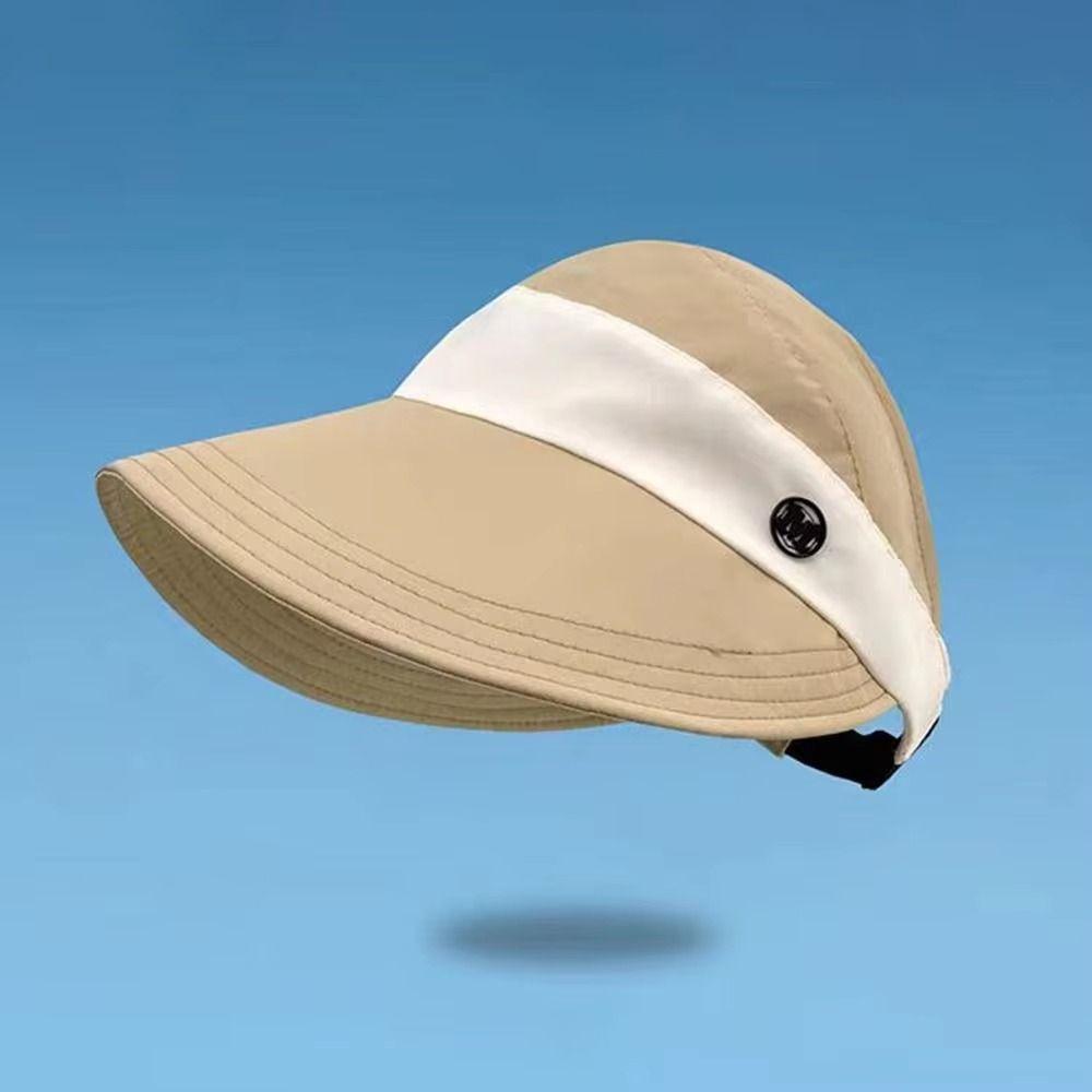 Anti UV Summer Wide Brim Sunhat Korean Style UV Protection Visors Woman's Sunshade Hat Outdoor