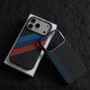 Узор под карбон для магнитного чехла для For Iphone 17 Air 16 15 14 13 Pro Max Алюминиевая рамка для объектива Ударопрочная жесткая крышка из ПК