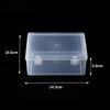 Transparent Packaging Box Square Toy Parts Finishing Plastic Box Thickened Packaging Stationery Jewelry Set Storage Box