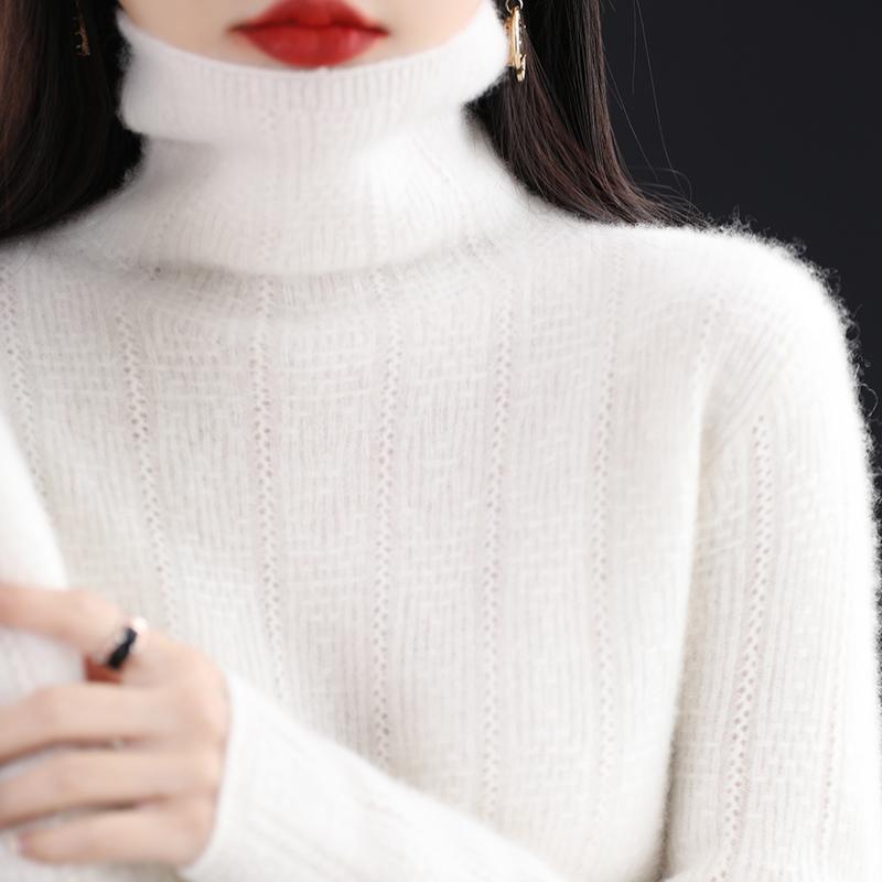 Женский кашемировый свитер Qinghe cashmere 30% кашемир 70% шерсть Женский осенне-зимний кашемировый свитер мягкий и теплый