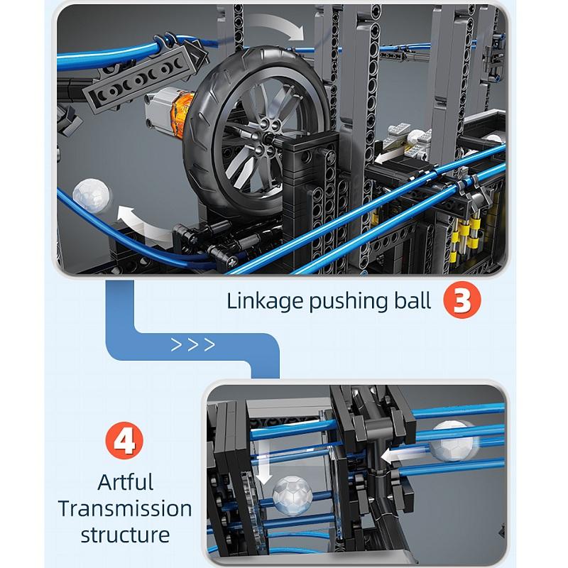 MOULD KING 26002 Creative Educational Toys Motorized Great Ball Contraption Model Building Blocks MOC Bricks Kids Gifts For Kids