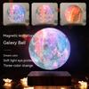 LED Night Light Floating Creative Touch Magnetic Levitation 3D Colorful Moon Light Rotating Moon Floating Holiday Gift Light