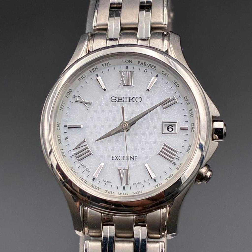 [USED] SEIKO Exceline 1B35-0AE0 Date Dolce