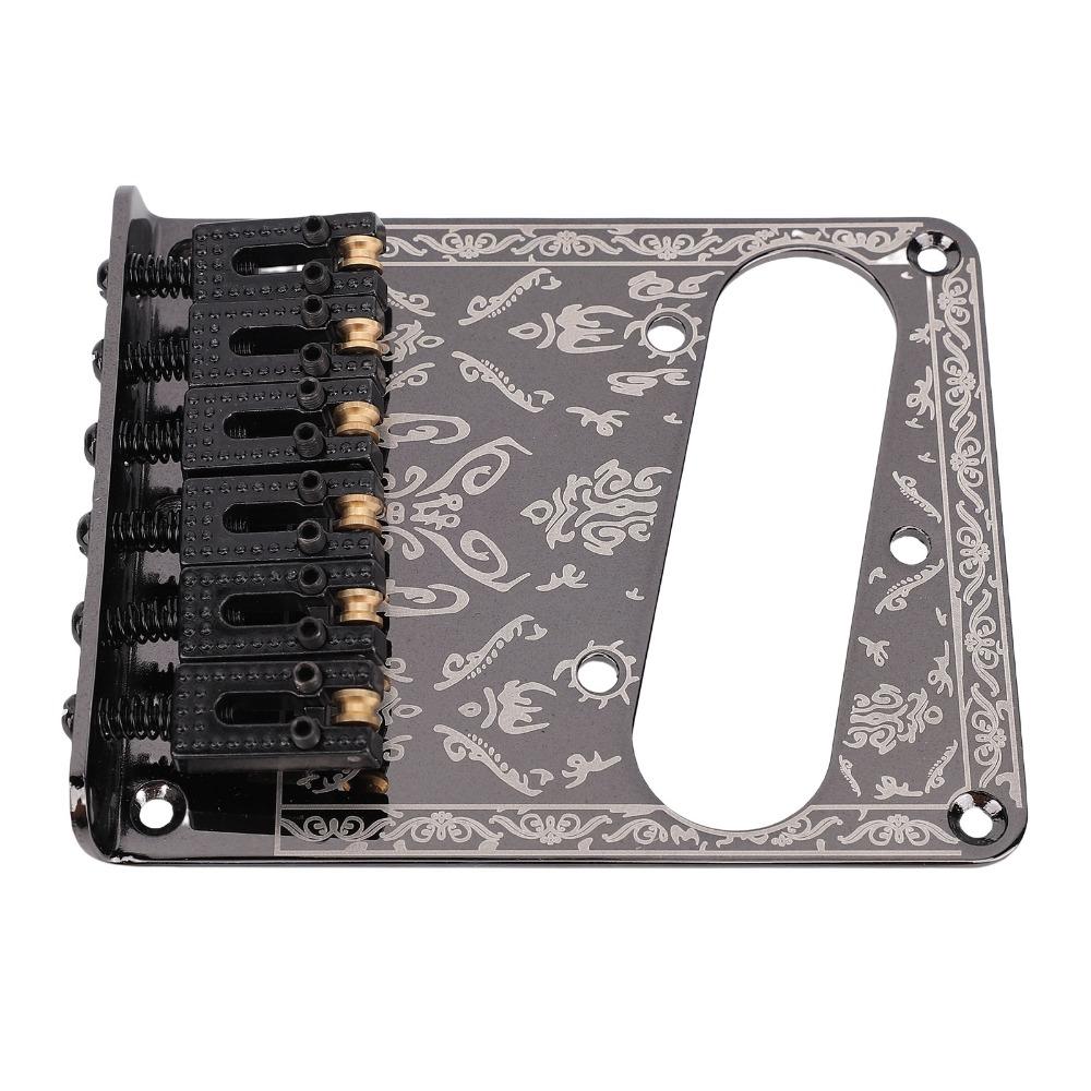 Iron, Zinc Alloy Fixed Bridge Replacement for Telecaster Guitar Bridge For Electric Guitar