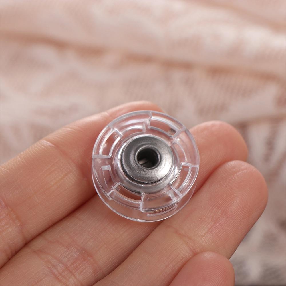 10 Pcs Fastener Transparent Snap Button Round Invisible Snap Button DIY   Sweater