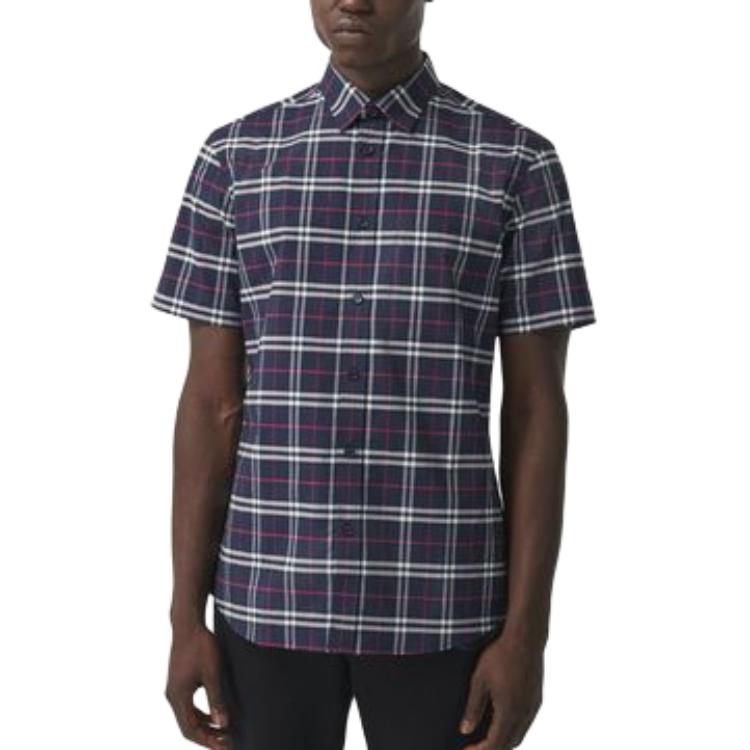 Burberry check short-sleeve shirt 80209641