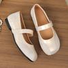Модная женская обувь на плоской подошве, расширенная, утолщенная, большого размера, туфли Мэри Джейн, женская обувь в ретро-стиле, универсальные спортивные туфли-лодочки, балетки на плоской подошве