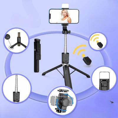 Беспроводной штатив-селфи палка со съемным пультом, выдвижной Bluetooth-штатив для телефона для iPhone Android