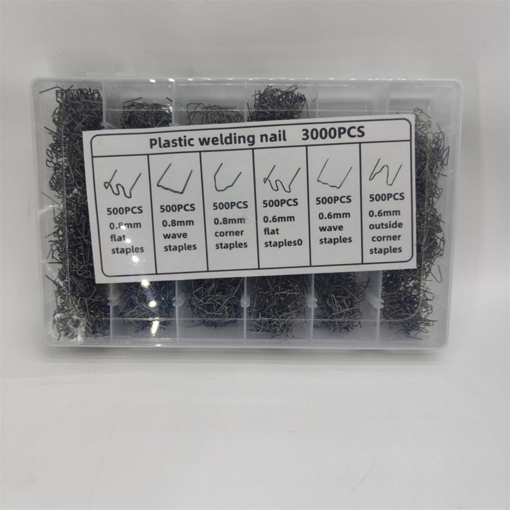 3000/1200/600pcs Plastic Repair Machine Welding Stapler Bumper Fender Welder Staples Kit For Soldering Bumper Vehicle Repair