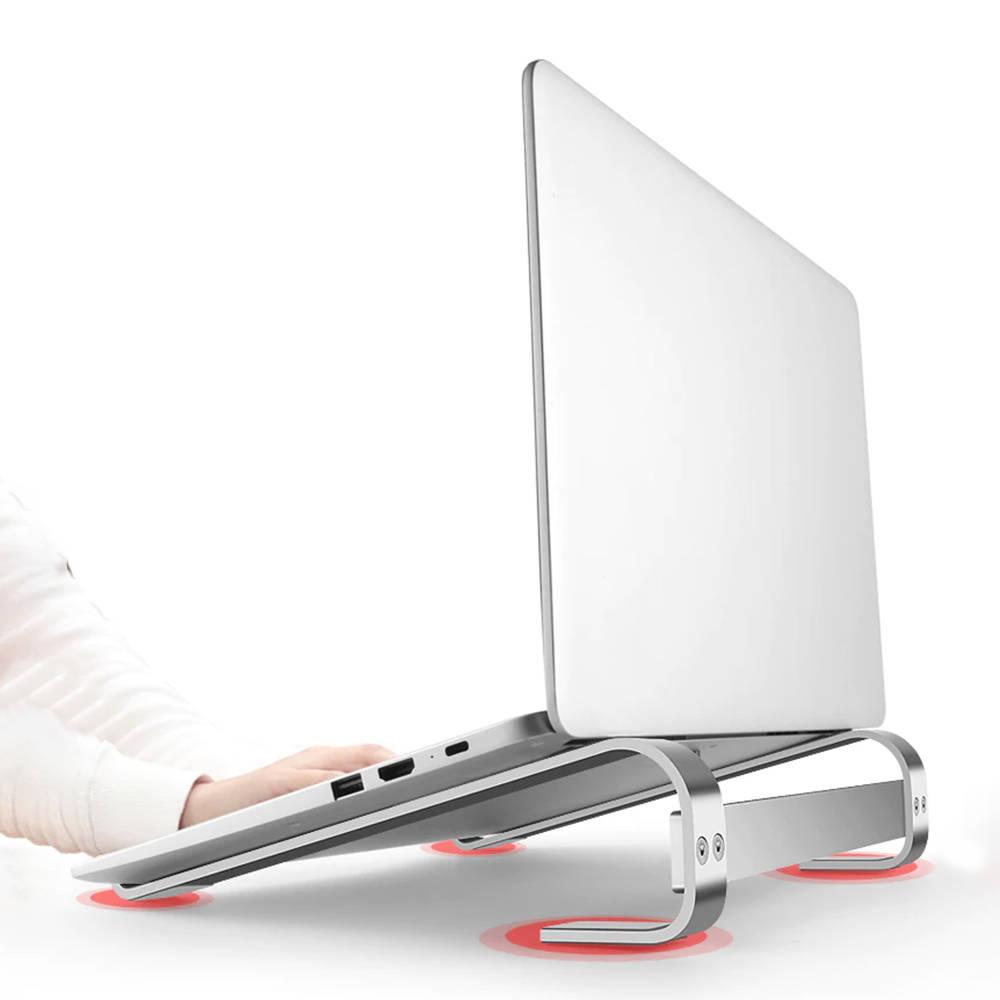Aluminum stand for tablet and laptop up to 18" Simple S1 (Black)