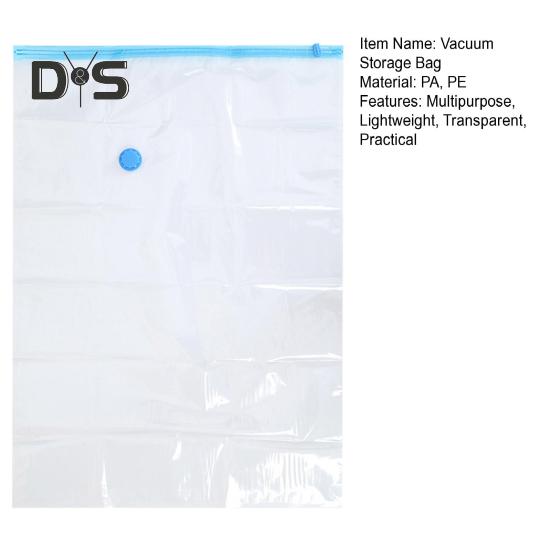 Прозрачный вакуумный мешок для хранения, влагонепроницаемый, многоразовый, складной, сжатый, утолщенный, вакуумный мешок, органайзер для одежды, одеял