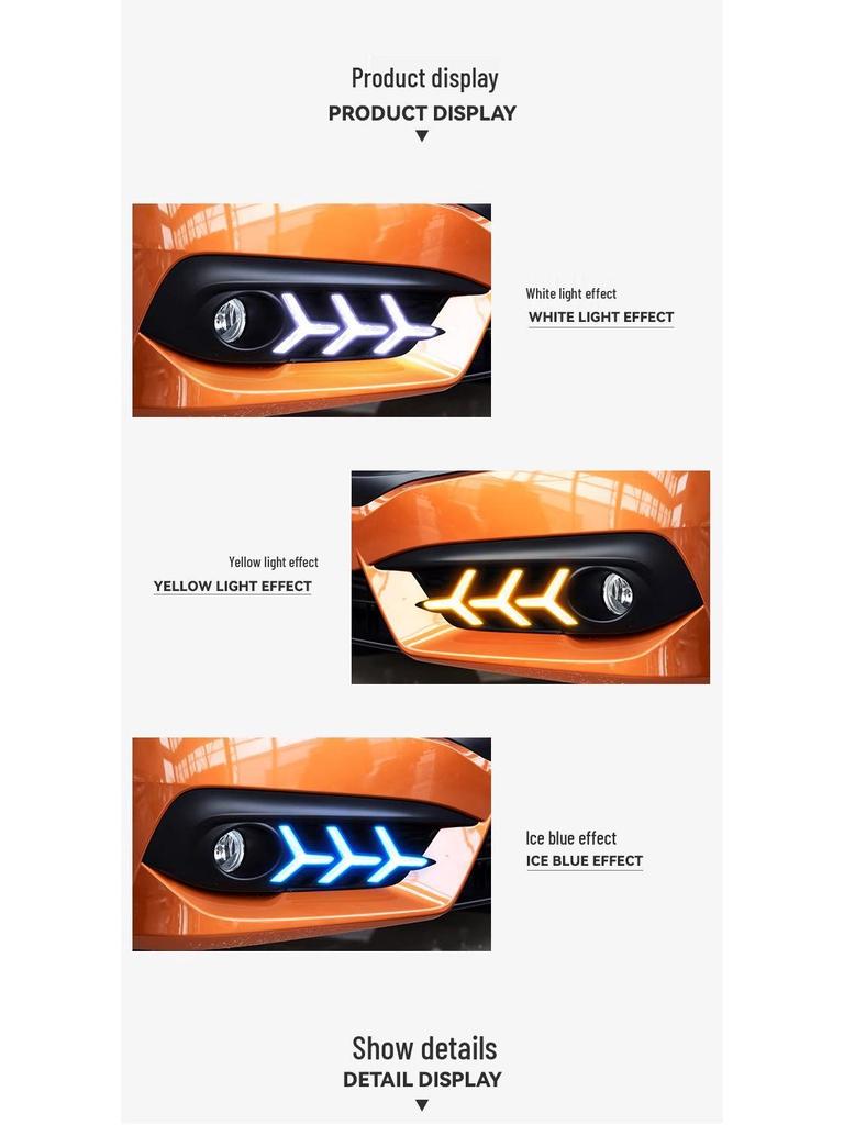Светодиодные дневные ходовые огни для 10-го поколения Honda Civic 2016-2018