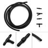 Windshield Hose Wiper Washer Spray Hose Nozzle Pump ABS Plastic+Rubber