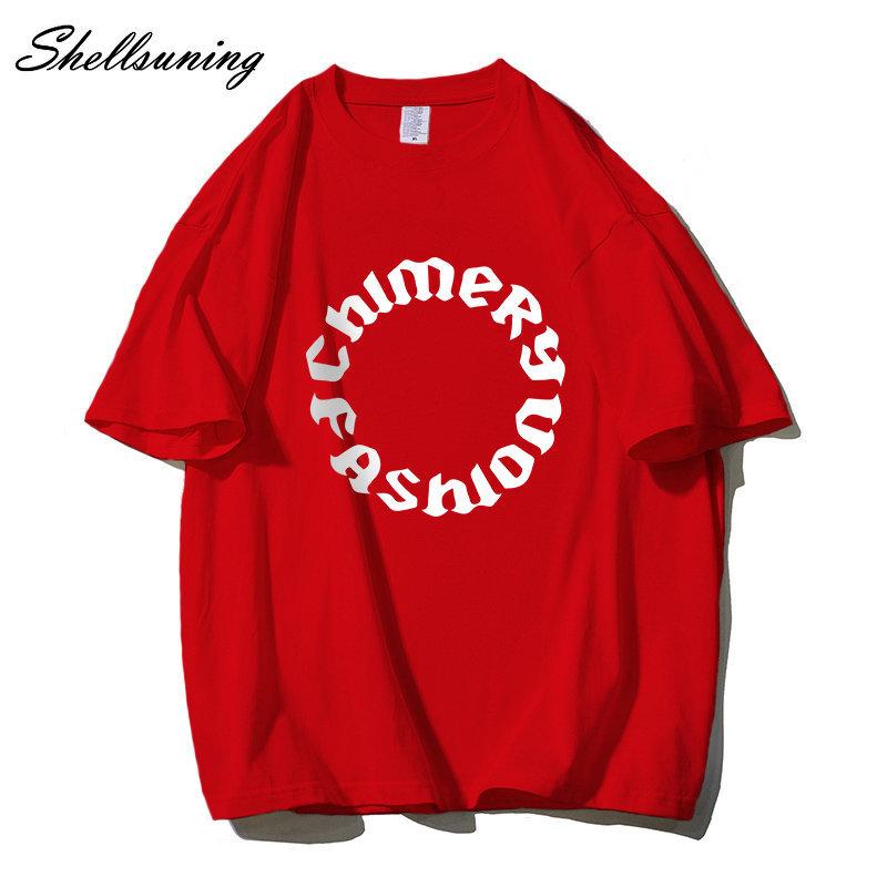 Shellsuning летние футболки с графическим принтом и буквенным принтом, женские модные базовые футболки большого размера с короткими рукавами, женские свободные топы с круглым вырезом для отдыха, крутая девушка