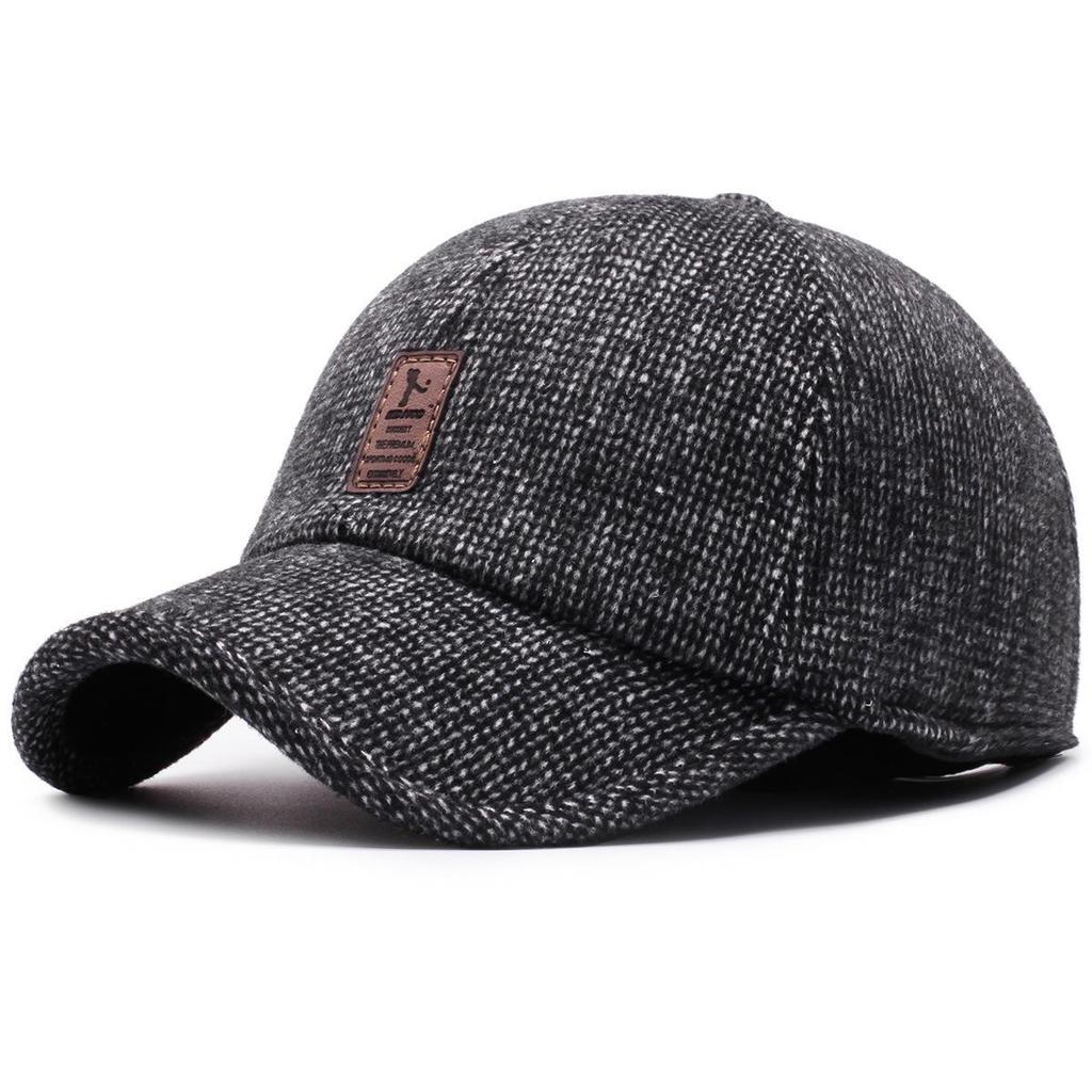 Winter Warm Duckbill Cap for Men - Ear-Protecting, Velvet-Lined, Thickened for Outdoors