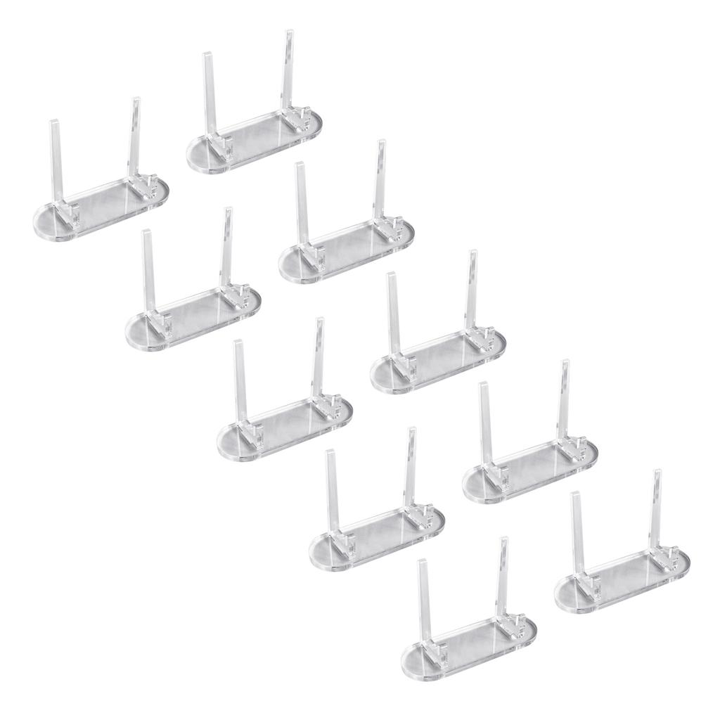 10 штук прозрачных акриловых подставок для карт для грейдированных спортивных карт и дисплея для коллекционных карт, подставки-мольберты для монет-челленджей