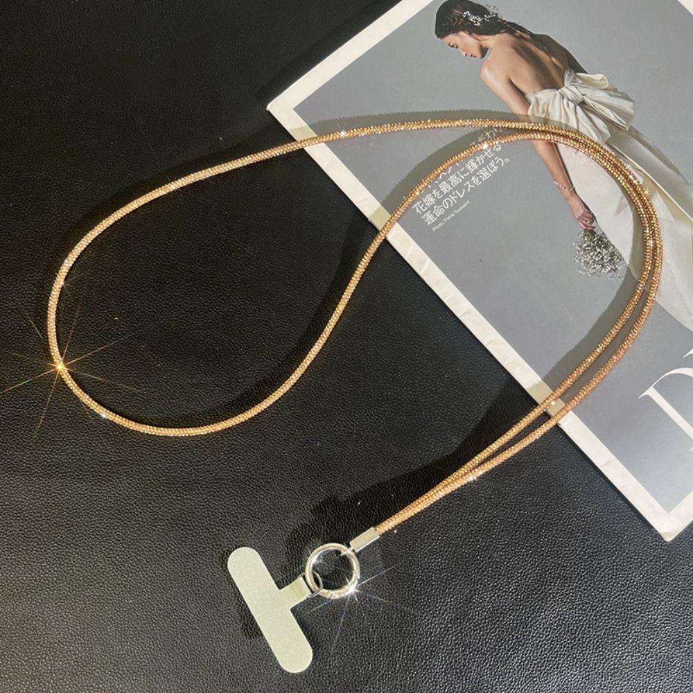 Ремешок для телефона со стразами, яркий чехол для телефона, ремни-цепочки, подвесной шнур, аксессуары для телефонов