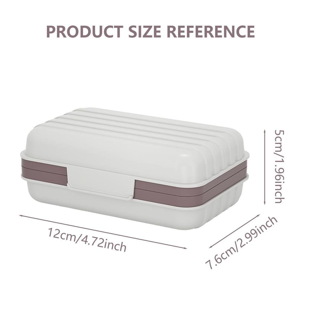 Portable Bathroom Soap Dish With Lids Plastic Soap Box Keeps Soap Dry Outdoor Traveling Leakproof Soap Dish Organizer Home Use
