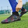 Unisex High -top Football Shoes Broken Nail TF Adult Student Training Shoes Artificial Grass Game Football Boots