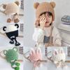 Windproof Winter Baby Hat Cute Bear Ears Baby Knitted Hats Keep Warm Kids Beanie