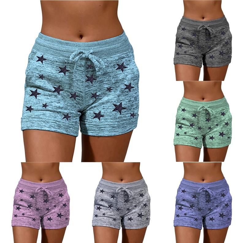 Женские повседневные мягкие и удобные шорты для спортивной одежды с карманами и шнурком