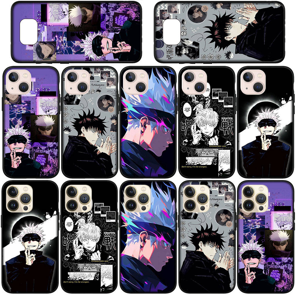 Чехол для телефона Samsung Galaxy S25 S24 S23 iPhone 16 15 Xiaomi Redmi Note 14 13 12 16E X 11 Pro Max Moto Huawei Gojo Satoru Poster Jujutsu Kaisen Cover