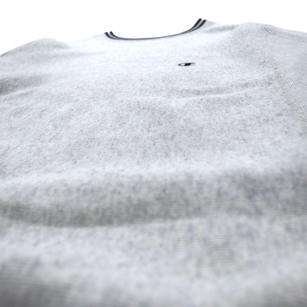 Б/у Champion REVERSE WEAVE Ribline Свитшот M Серый Одиночный Синяя бирка Репринт C3-G029