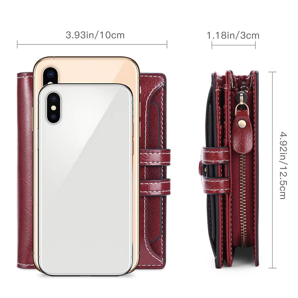 Кожаный кошелек женский короткий многофункциональный женский кошелек на молнии большой емкости кошелек для монет с держателем для карт