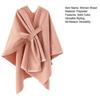 Women Shawl Scarf Solid Color Knitted Shawl Wrap Imitation Cashmere Shoulder Top Sweater Shawl Fashion Accessory