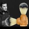 Щетка для бороды Нейлон Массив дерева Парикмахерская щетка Щетка для бороды Щетка-сметка Чистка бороды Салон Мужской салон Парикмахерская