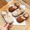 Girls' Shoes Summer Sandals 2024 Summer Collection New Mesh Sandals Children's Summer Princess Sandals Explosive