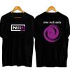Футболка с логотипом группы Nine Inch Nails Мужская и женская с коротким рукавом Футболки люксового бренда Летние топы Винтажная уличная одежда Y2k
