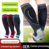 HT020 Breathable Compression Calf Sleeves: Extra Long Support for Basketball, Football, and Hiking