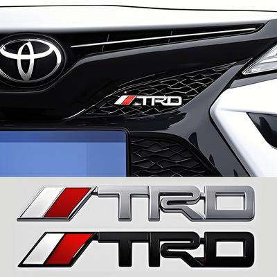 1 шт. 3D Металлическая Наклейка на Автомобиль Значок TRD Значок Декоративные Аксессуары Для Toyota GR Corolla Yaris Aygo Prius CHR Camry Auris Avensis