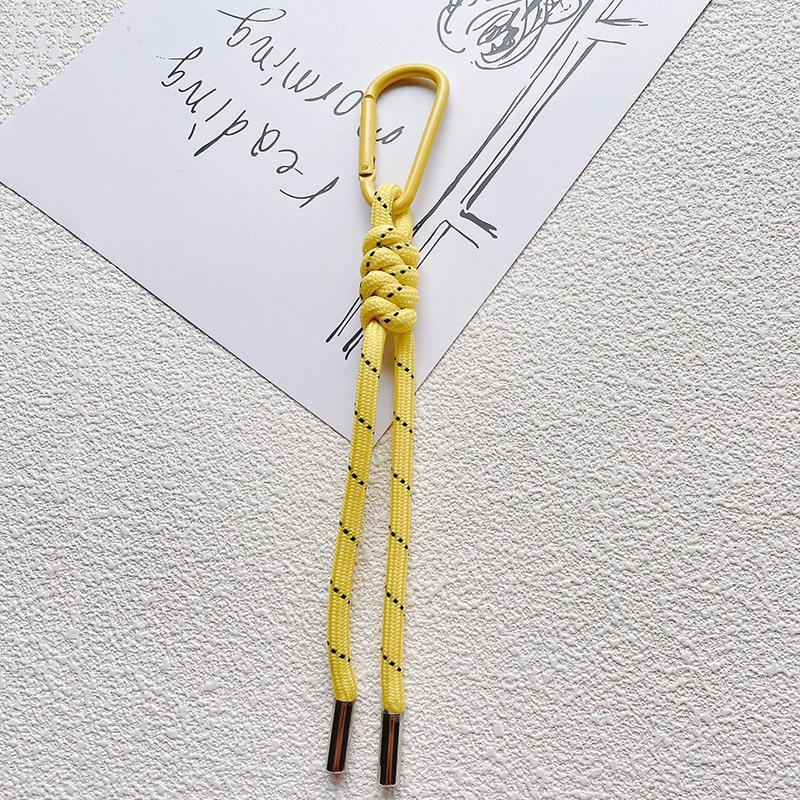 Нейлоновый брелок из плетеной вручную веревки, Y2K мода, подвеска для сумки, украшение, сделай сам, красочная подвеска, подарок