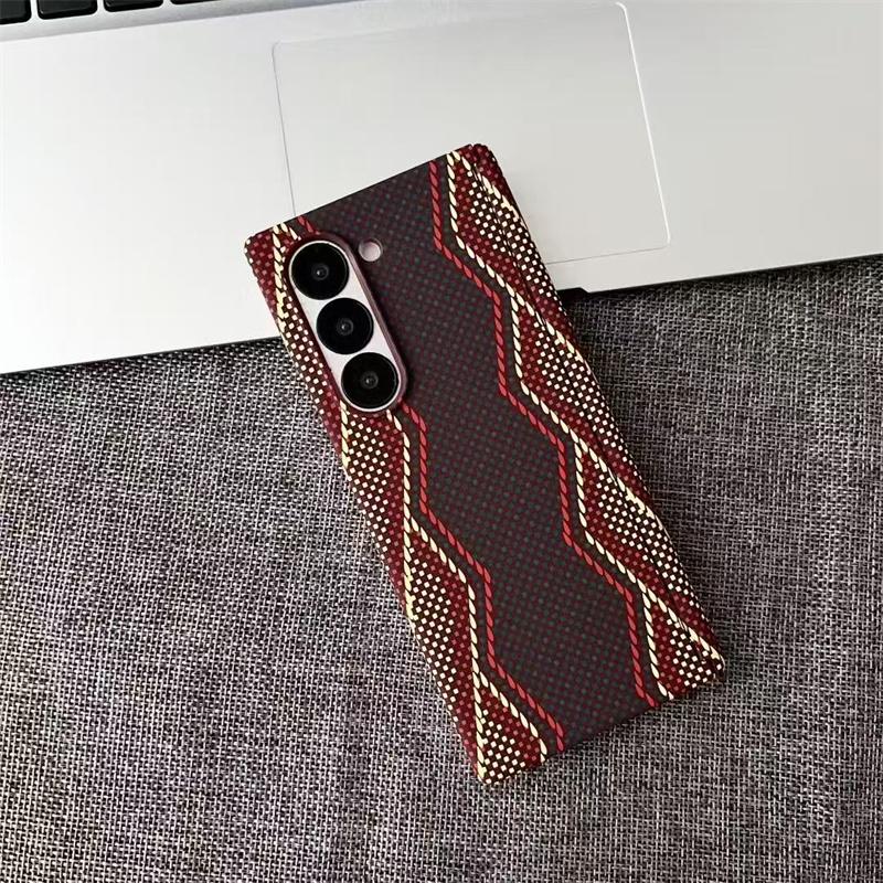 Текстура углеродного волокна для чехла телефона MagSafe для Samsung Galaxy Z Fold7 Fold6 Fold5 5G, ударопрочный чехол с беспроводной зарядкой