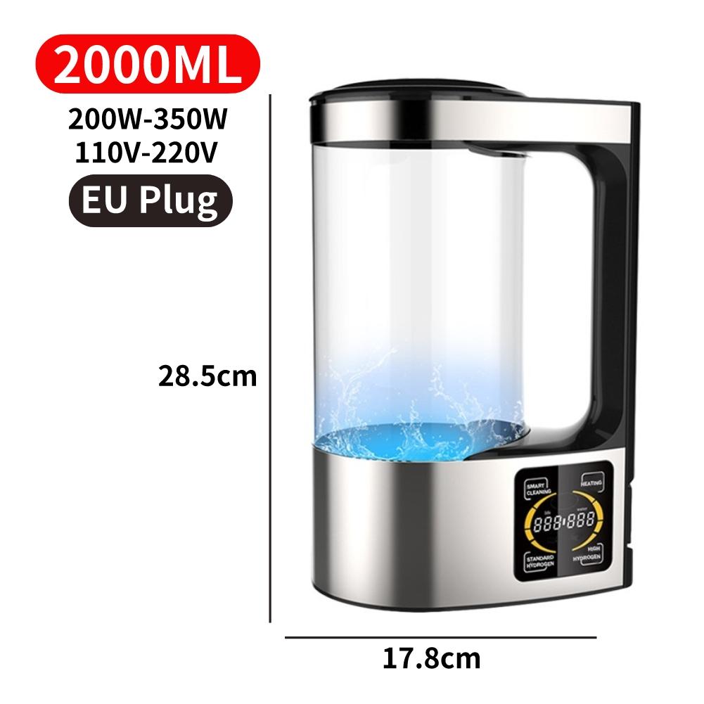 V8 Водородный кувшин для воды Машина для приготовления кувшинов Постоянная температура 2000 мл Портативный генератор обогащенной водородом воды для семейного использования