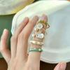 Elegant Finger Ring Sweet Opening Ring Simple Valentine's Day Gift  Festival Ornaments