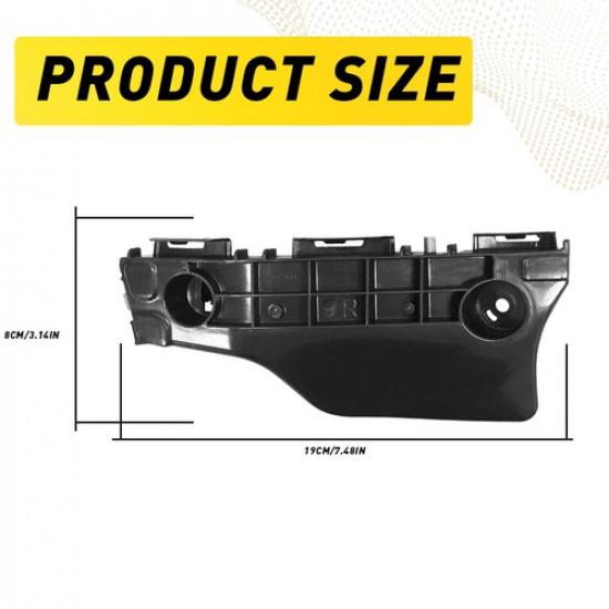 New Front Bumper Retainer Bracket Pair Set For 2012-2017 Toyota Prius C LH RH I