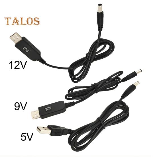 Кабель-адаптер USB-конвертера Cemoon, от 5 В до 5 В/9 В/12 В постоянного тока, 5,5x2,1 мм, штекерный USB-кабель из ПВХ для маршрутизатора
