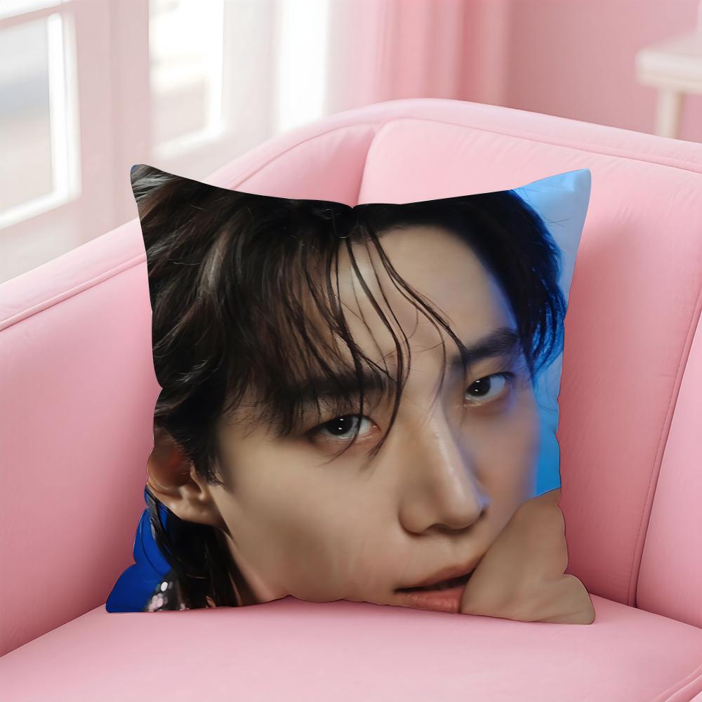 singer charismatic JJunho Cushion Cover Pillow Case Soft Skin Friendly Fabric  Concealed Zipper