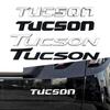 3d ABS Chrome Black Logo Tucson Emblem Letters Nameplate Decal Car Trunk Badge For Tucson Sticker Accessories