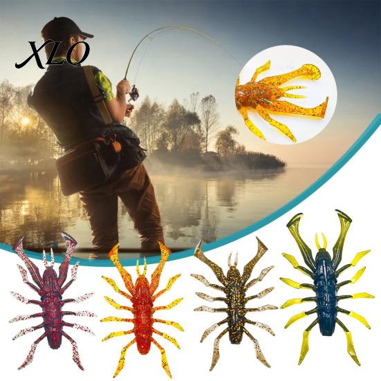 Saltwater Fishing Gear 8Pcs 6cm/2.8g Bionic Insect Soft Bait, Slow Sinking Floating Artificial Lure, Realistic Lures Swim Bait for Freshwater