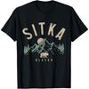 Винтажная футболка Sitka Alaska Горы Медведь гризли Любитель природы