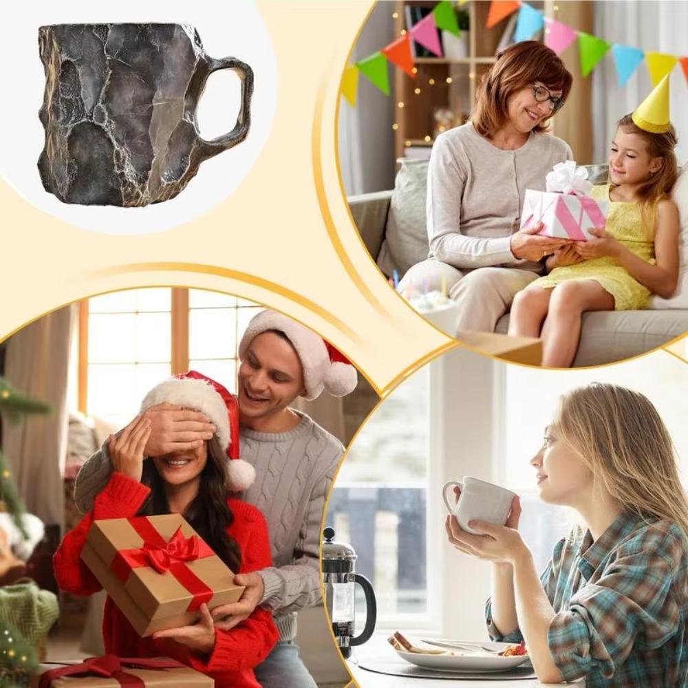 Кружки для кофе из натурального имитированного минерального кристалла Элегантные декоративные кружки из смолы и кристалла Домашнее украшение